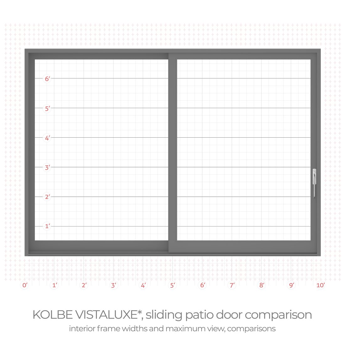 Frame width comparison drawing