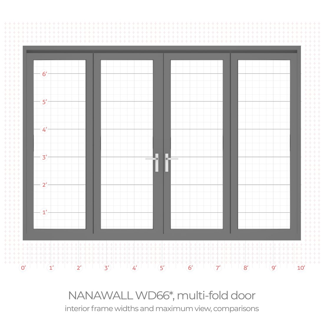 Frame width comparison drawing